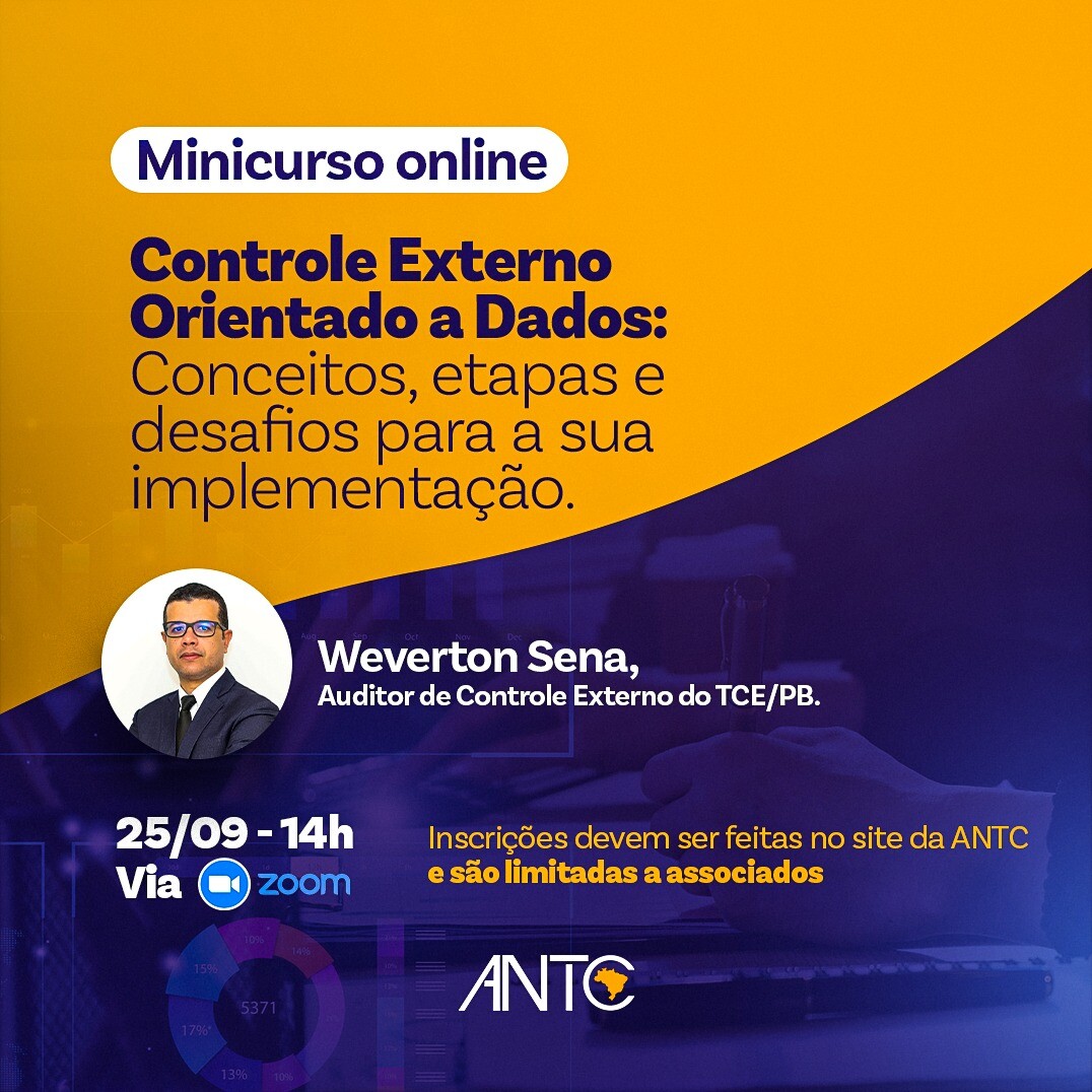 Minicurso Controle Externo Orientado a Dados: conceitos, etapas e desafios para sua implementação